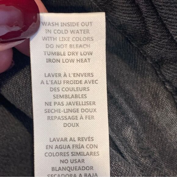 Good American Good Vintage Fold Over Waist Black Jeans Size 10 - Picture 11 of 13